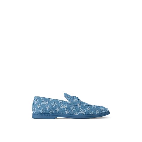 louis vuitton mens blue suede loafers|Estate Loafers .